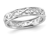 Polished Sterling Silver Infinity Band
